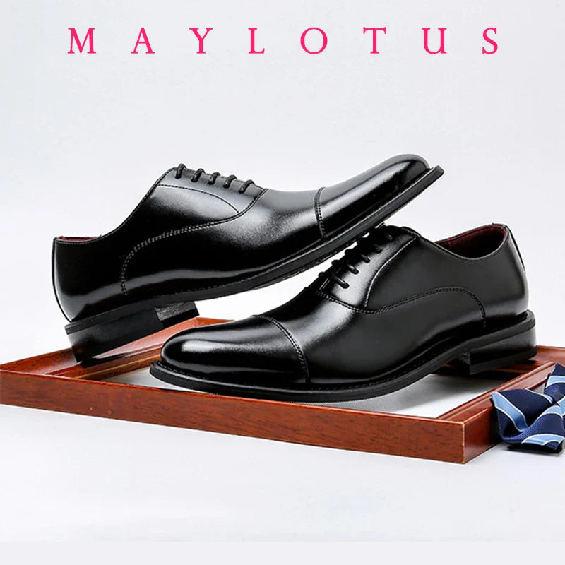 High Quality Height Increase Oxford Dress Shoes Men Genuine Cow Leather Suit Shoes Lift Brogues Wedding Formal Elevator Shoes