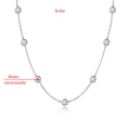 3-5mm Bubbles All Moissanite Diamond Necklace for Women D Color Female Party Pendant 100% 925 Sterling Silver Wholesale
