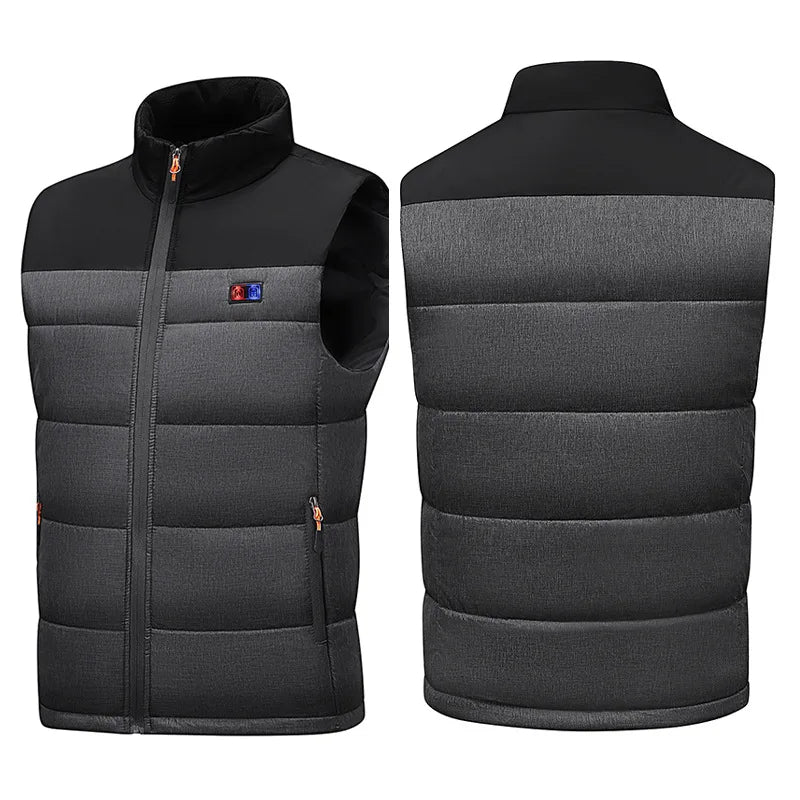 2025 New Heated Vest for Men Women, 11-Zones Electric Heating Jacket with Battery Pack, USB Charging Thermal Waistcoat