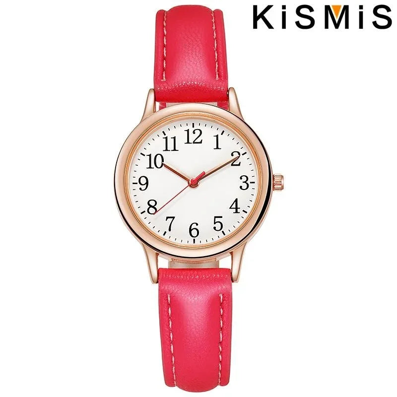 Women Quartz Watch Fashion Simple Dial Thin Bracelet Easy to Read Numerals Ladies Wristwatch Casual Stylish Watch for Women