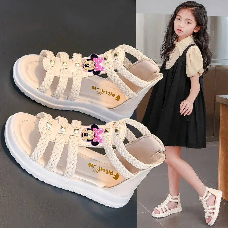 Disney Mickey Mouse children Beach shoes children Sandals Summer Girls Minnie slippers