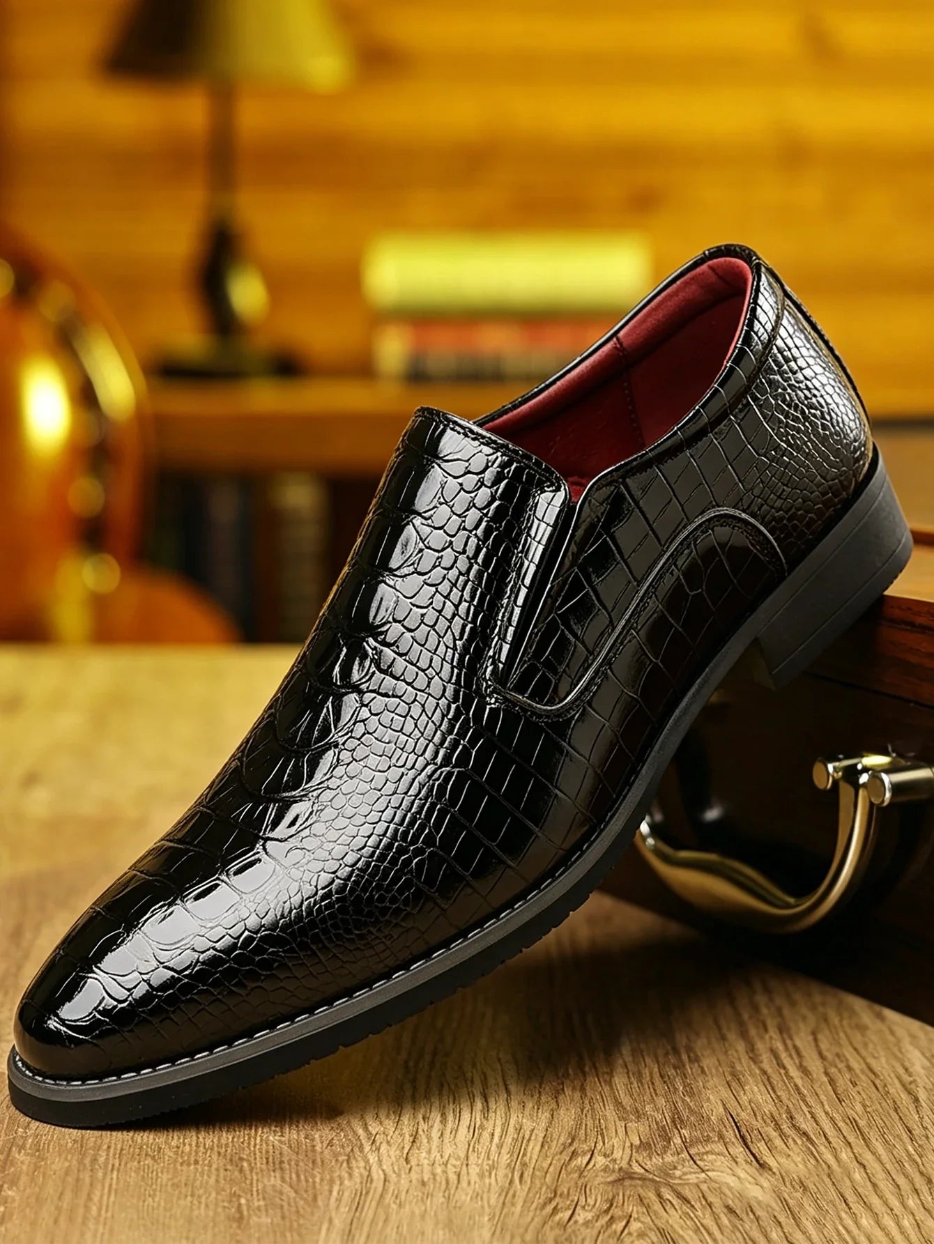 Luxury Leather Shoes for Men Brand Derby Shoes for Men Pointed Toe Men's Formal Shoes Handmade Business Footwear 2026