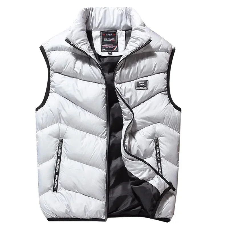 8XL 7XL Plus size vest men Brand Men Jacket Sleeveless Vests Winter Jackets man Casual Coats Men's Vest Cotton Thicken Waistcoat