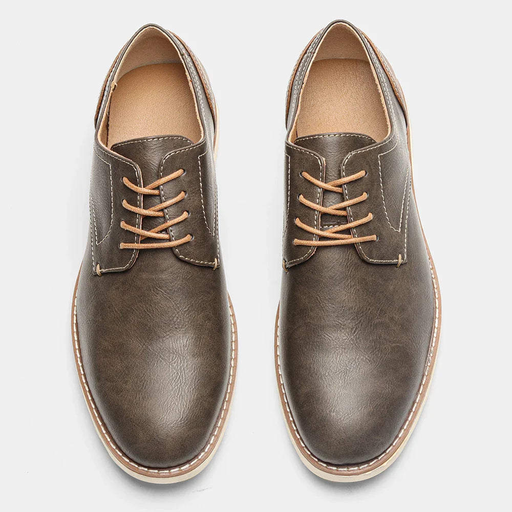 Man Casual Shoes 2026 Brand Comfortable Fashion Leather Shoes Men