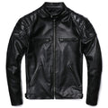 2025 Vintage Camel Yellow Genuine Leather Jacket Real Natural Cowhide Men Motorcycle Biker Coat Mens Slim Calf Skin Coat