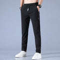 Men's Pants Black Gray Thin Business Casual Pants