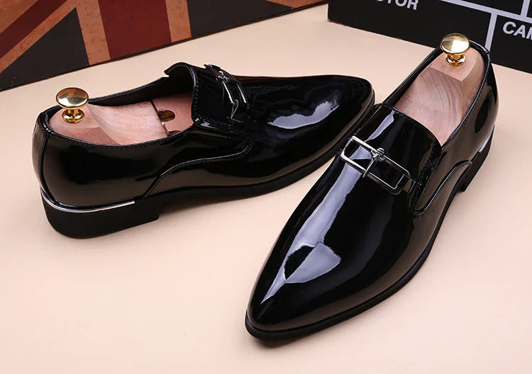 Men's Business Shoes Summer Light Soft Leather Shoes Loafers Slip on Comfortable Dress Shoes for Men Casual Boat Driving Shoe