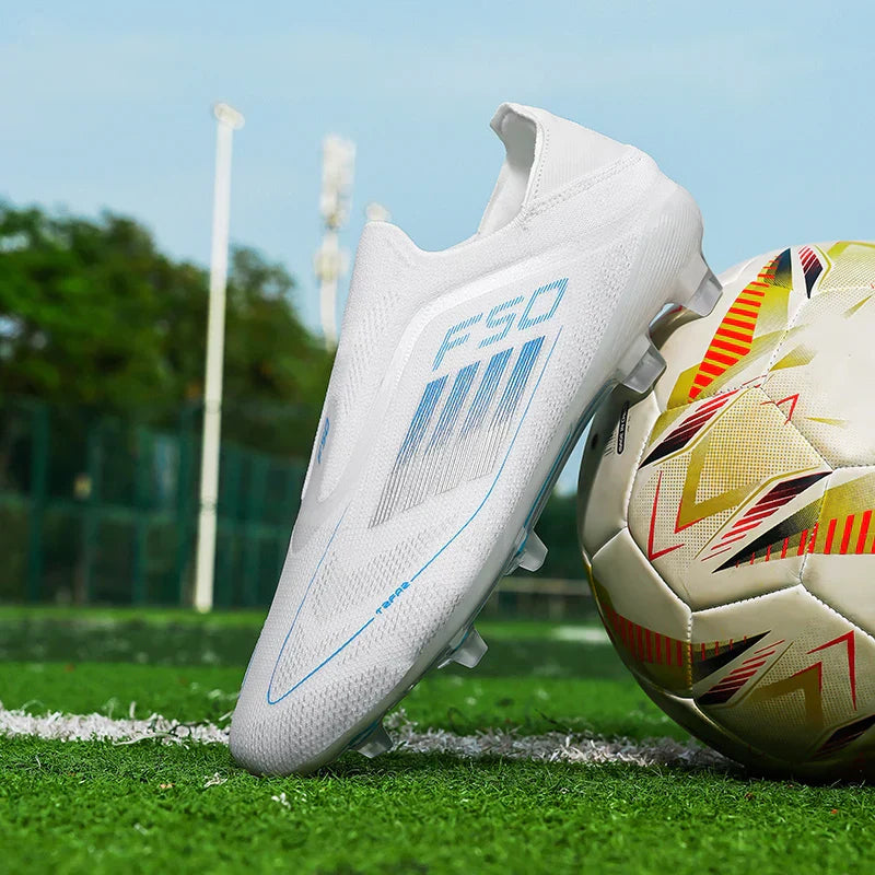 Men Football Boots Training Soccer Shoes FG Ultralight Long Spikes Breathable Drop Shipping Match Sport Cleats Indoor Sneakers