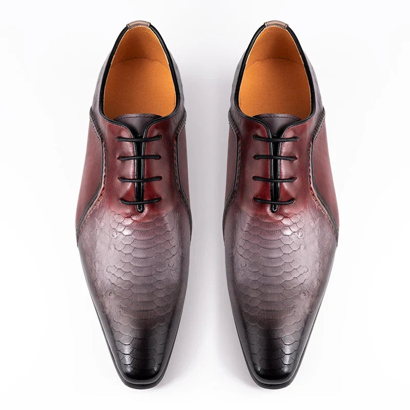 Luxury Business Men Oxford Shoe Elegant Top Quality Formal Genuine Leather Shoe Man Derby Brogues Shoes Wedding Party Shoes