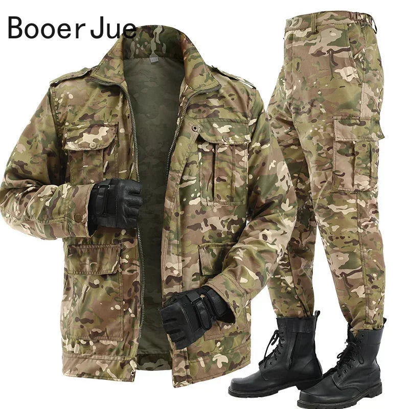 Labor Insurance Cloth Uniform Men's Soft Tracksuit Outdoor Suit Designer Clothes Black Python Pattern Wear-resistant Overalls