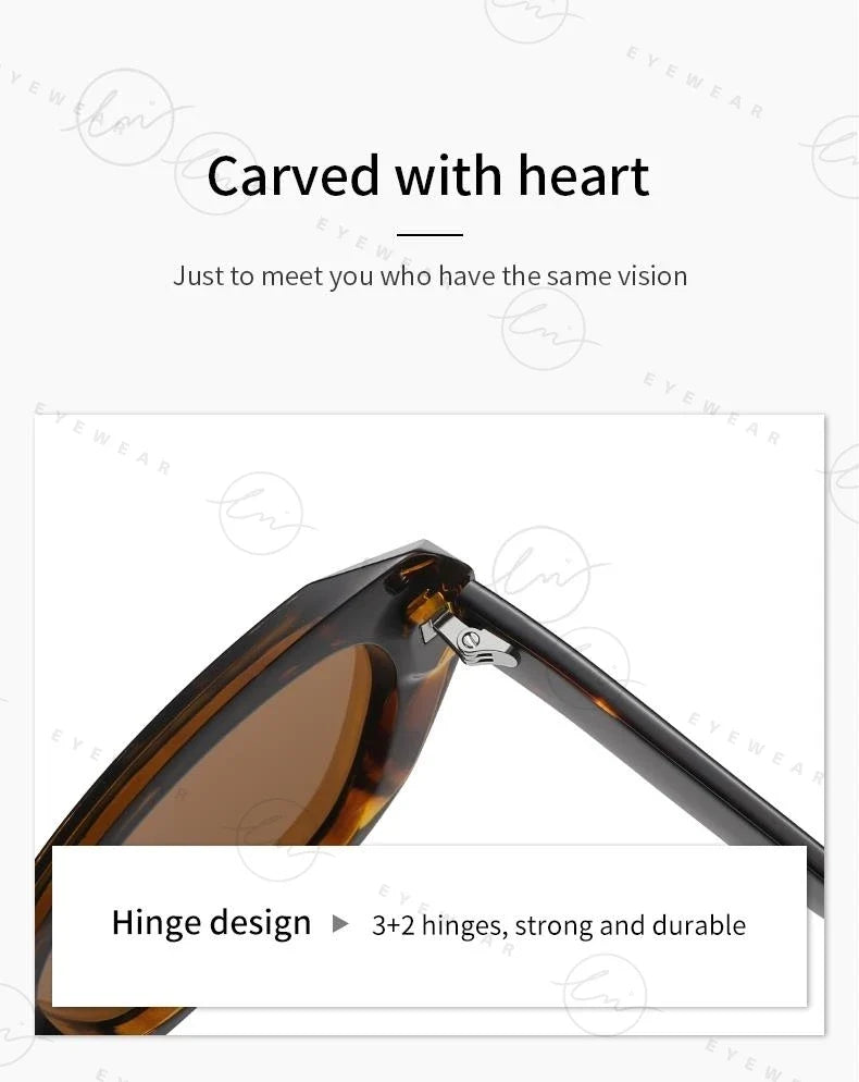 2024 Trending Cat Eye Polarized Sunglasses For Women Fashion TR90 Ladies Eyewear UV400 High Quality Gafas de sol