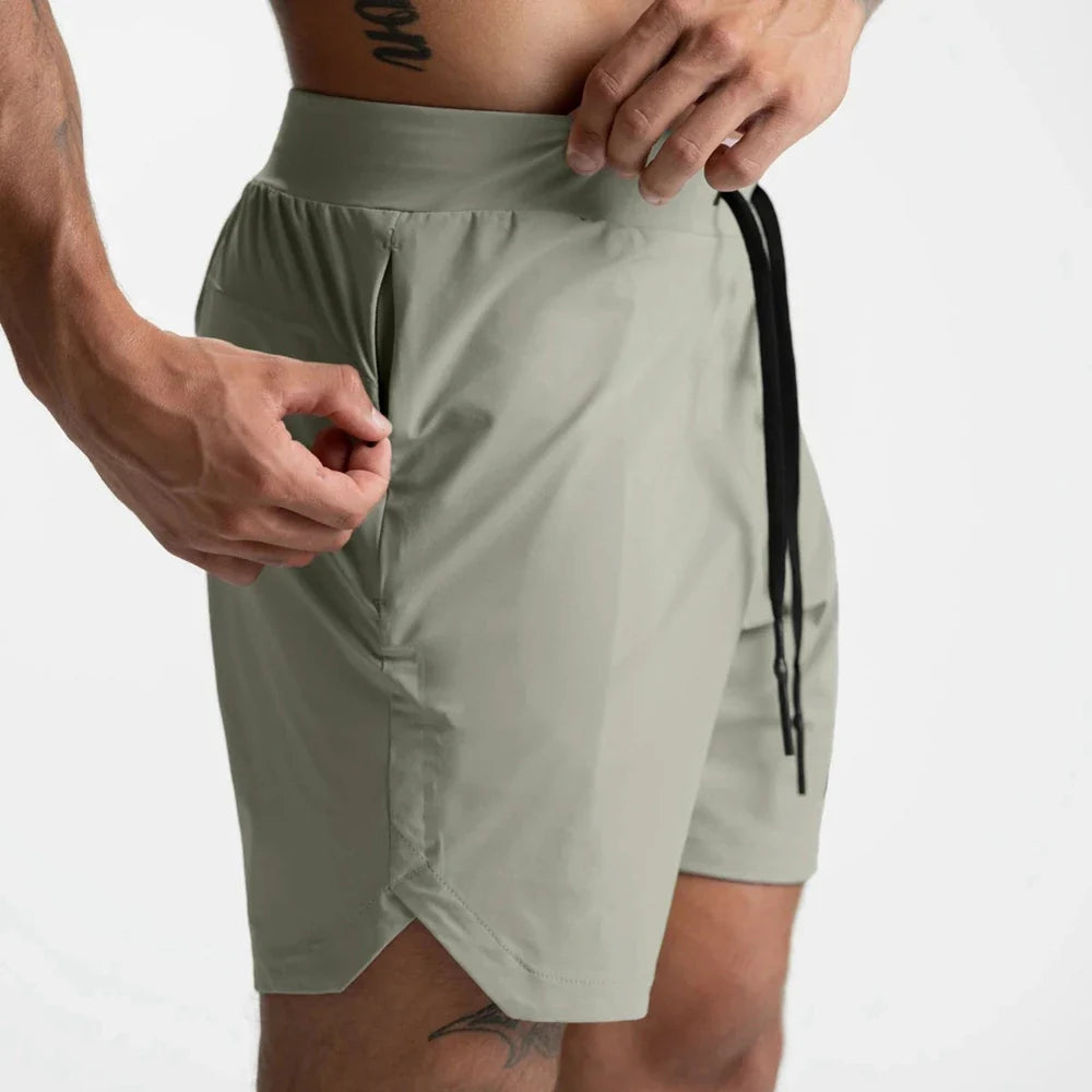 Mens Workout Fitness Shorts Camo Thin Style Breathable Jogger Gym Bodybuilding Quick Dry Running Shorts Zipper Phone Pockets