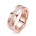 2mm Round Moissanite Eternity Band Ring GRA Certified Lab Moissanite s925 Sterling Silver Wedding Rings for Women Man