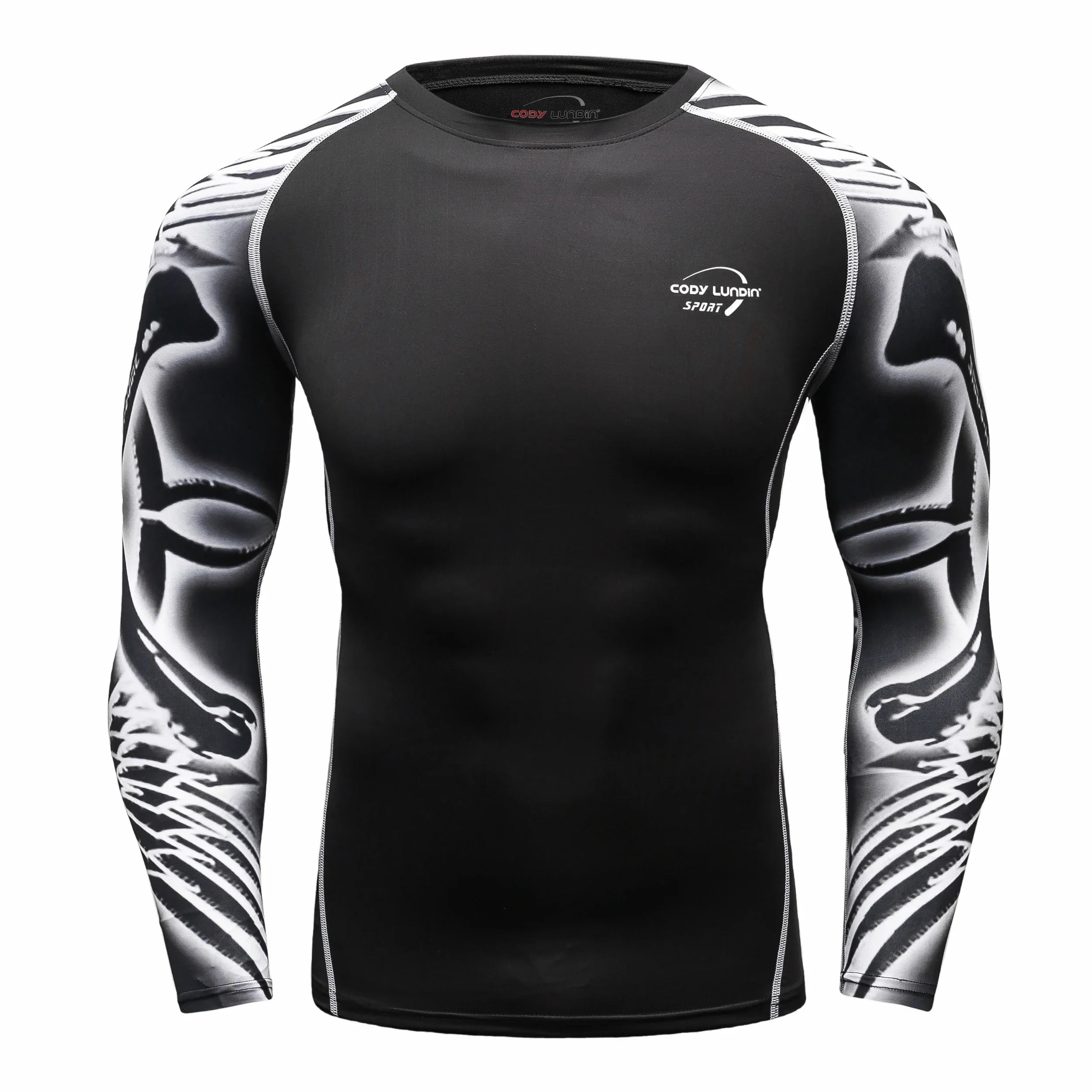 Men Long Sleeve Compression Athletic Workout Shirt Water Sports UPF 50+ Rash Guard High Quality Jiu Jitsu Gi BJJ Top