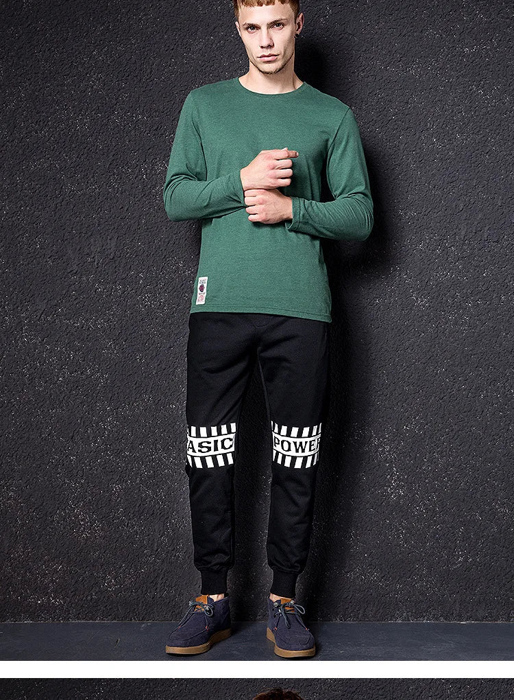 Men's T-Shirts Spring Long Sleeve T-Shirt Men's Clothing Y2k T-Shirt Washing Sweatshirt Shirts Casual O-Neck Streetwear Tee Tops
