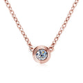 3mm Moissanite Diamond Round Pendant Necklaces for Women 925 Sterling Silver Chains Wedding Fine Jewelry Gift Collares