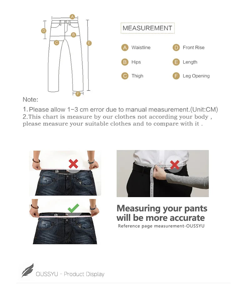 Spring Summer High Quality Lyocell Fabric Men's Jeans Classic Business Straight Denim Pants Work Trousers Male Plus Size 29-40
