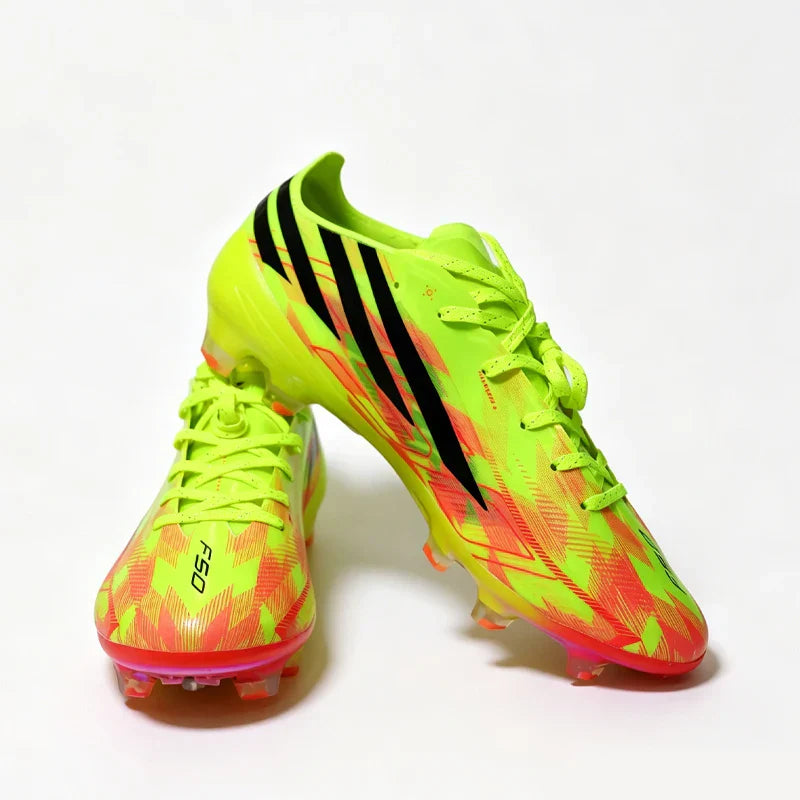 2026-F50 High Quality Mens Soccer Shoes Breathable Non-Slip Turf Soccer Cleats Pink TF/FG Training Football Boots Chuteira Campo