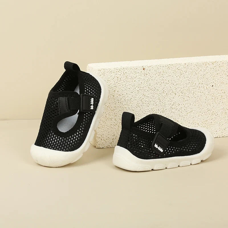 Toddler Girls Mesh Breathable Summer Sandals Non-Skid Baby Shoes 0-3Y Unisex Kids lightweight First Shoes-Suit for Fat feet