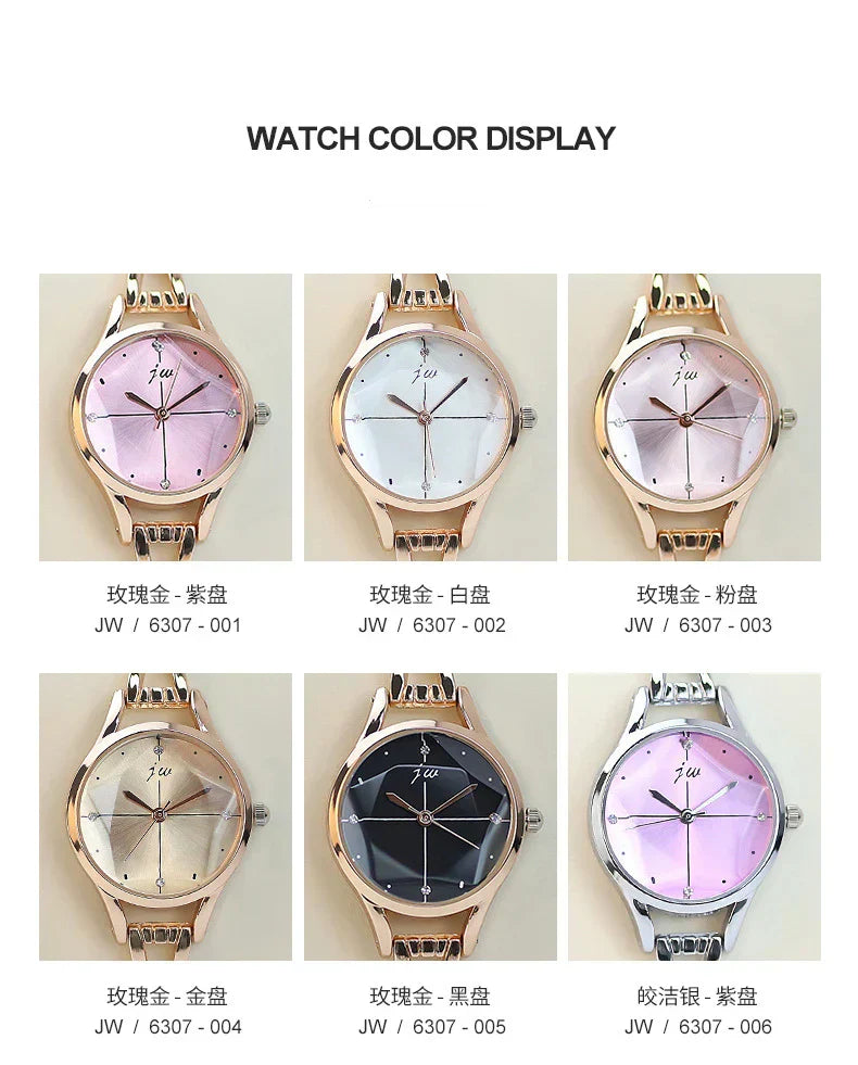 Luxury Bracelet Watch For Women Elegant Rose Gold Ladies Wrist Watches Rhinestone Simple Fashion Female Quartz relogio feminino