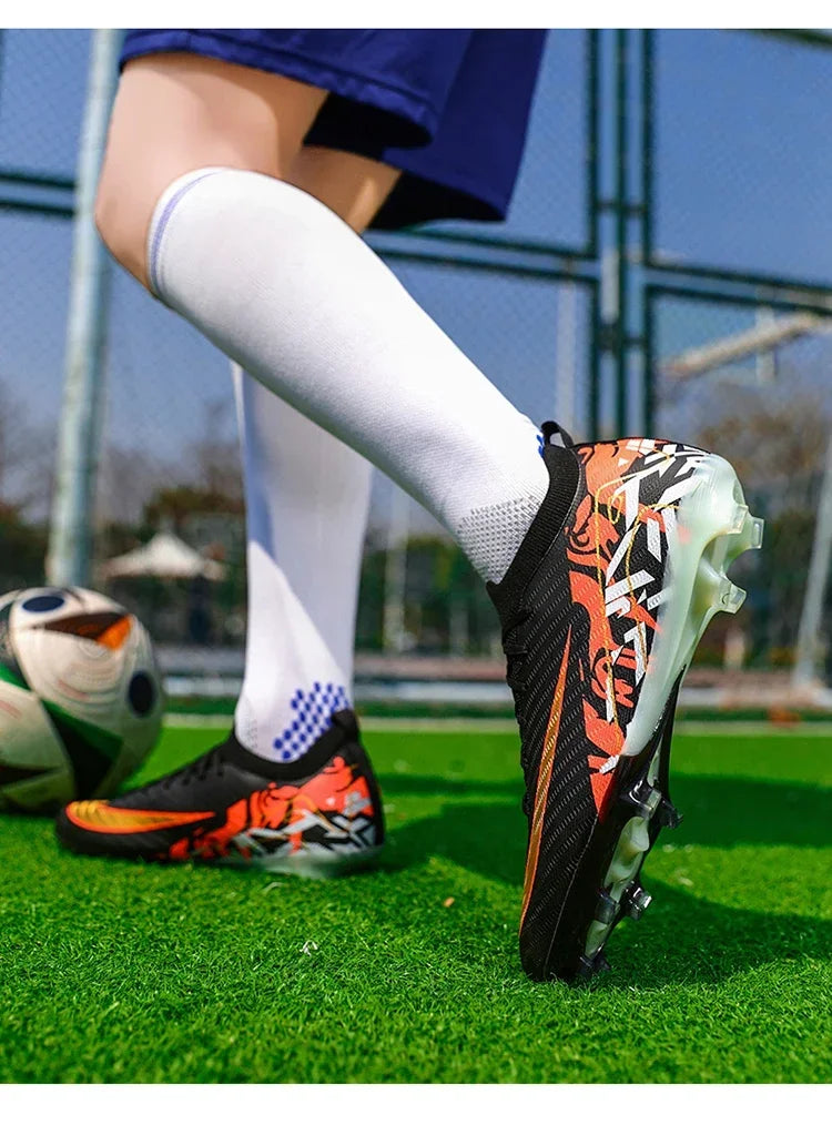 Hot Selling Soccer Shoes Society Professional Grass Training Original Football Field Boots Cleats Indoor Non Slip Futsal Sneaker