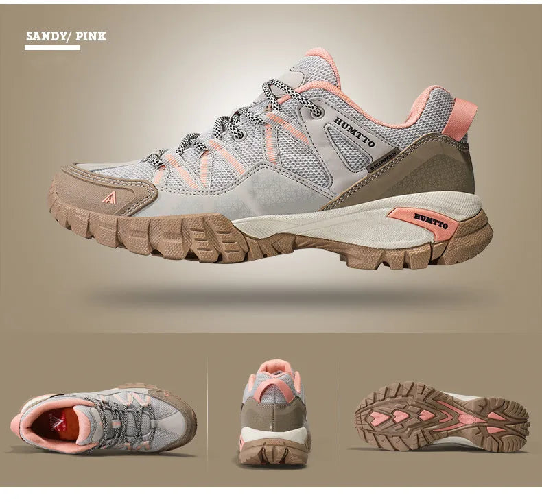 Hiking Shoes for Women Wear-resistant Outdoor Women's Sports Shoes Lace-Up Climbing Trekking Sneakers Woman 110609B