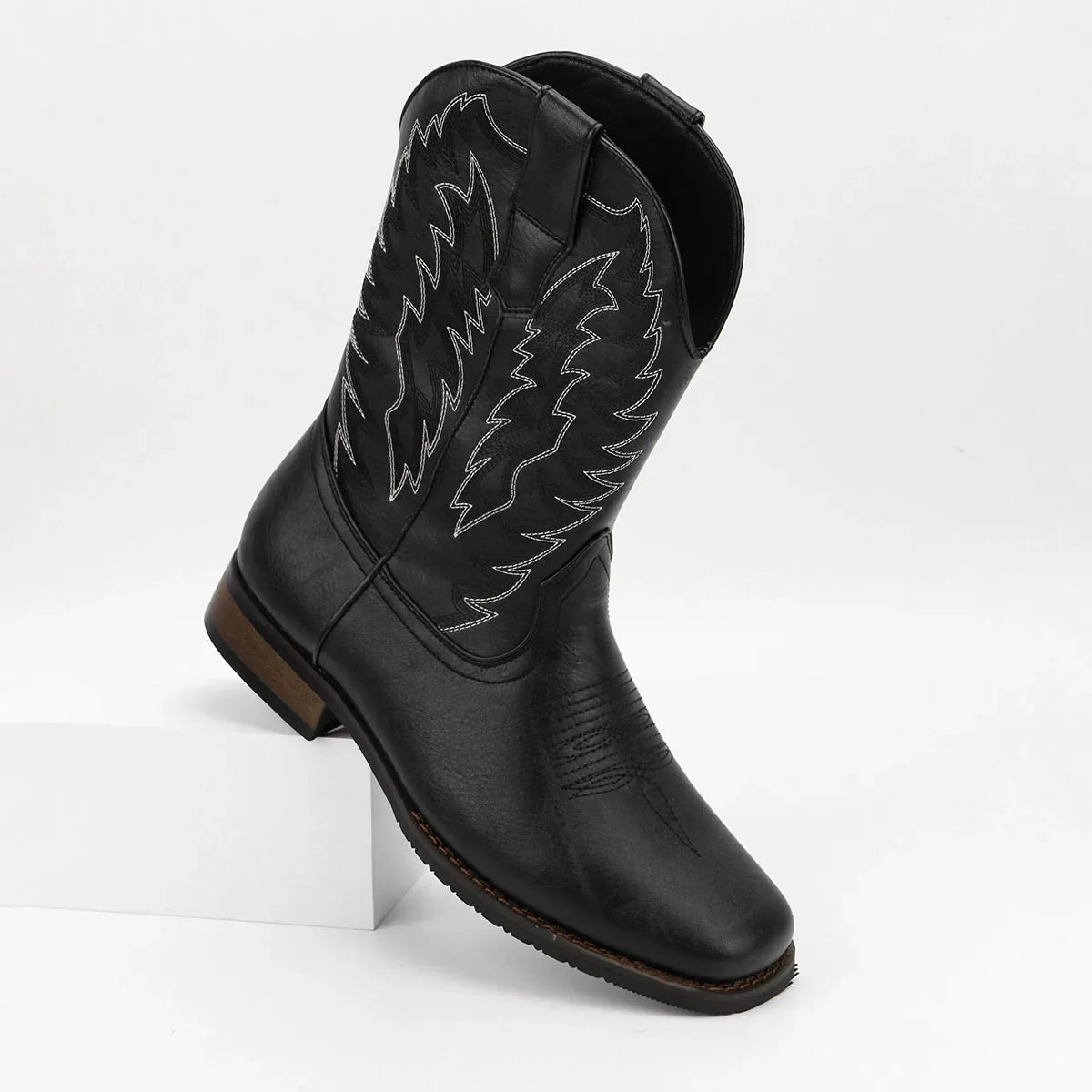 Men's Desert Cowboy Boots Stylish Phoenix Embroidered Western Boots