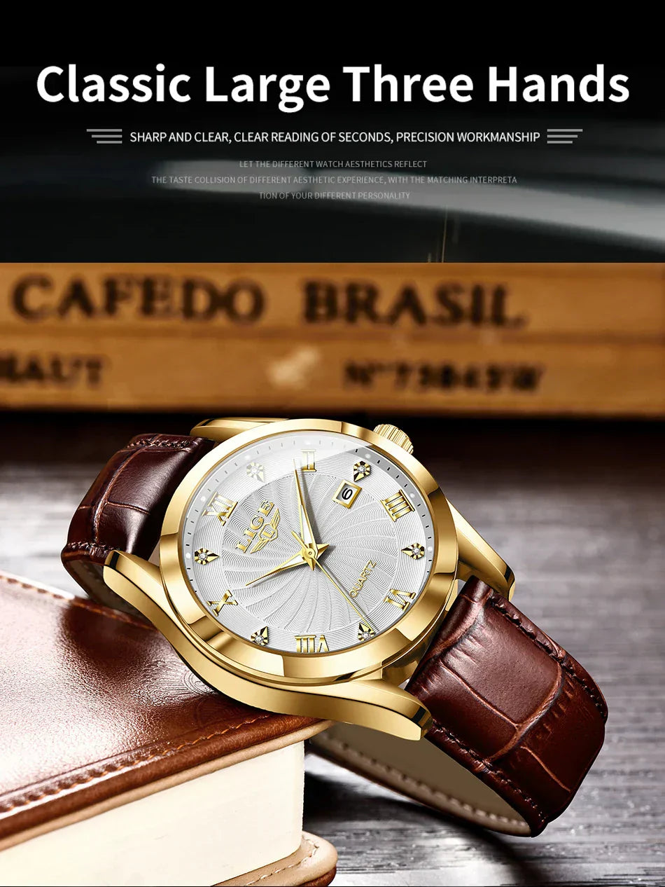 Women Watch Fashion Leather Military Sport Waterproof Watches For Women Top Brand Luxury Women's Bracelet Watch Reloj Mujer