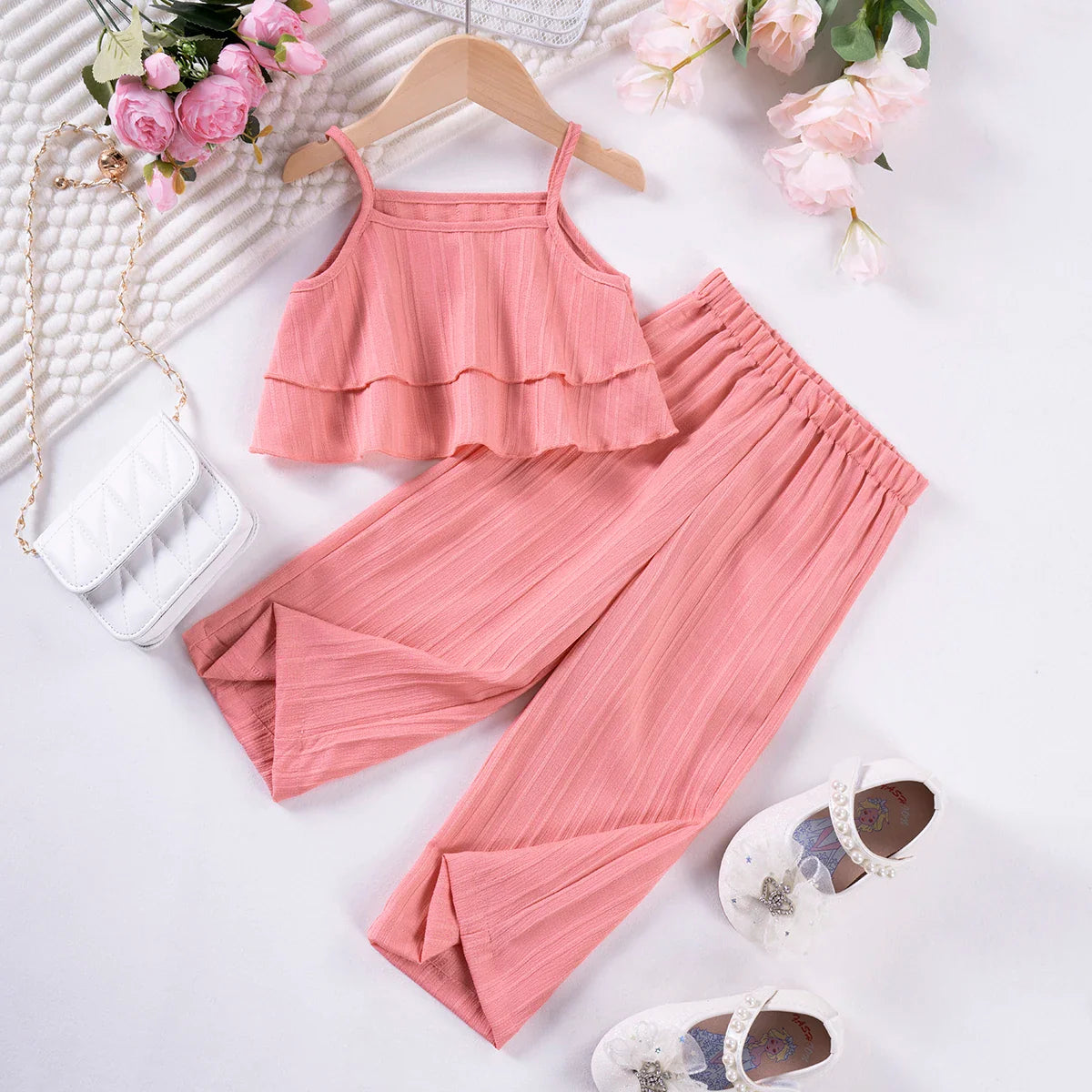 حمالات بناتي بلون موحد