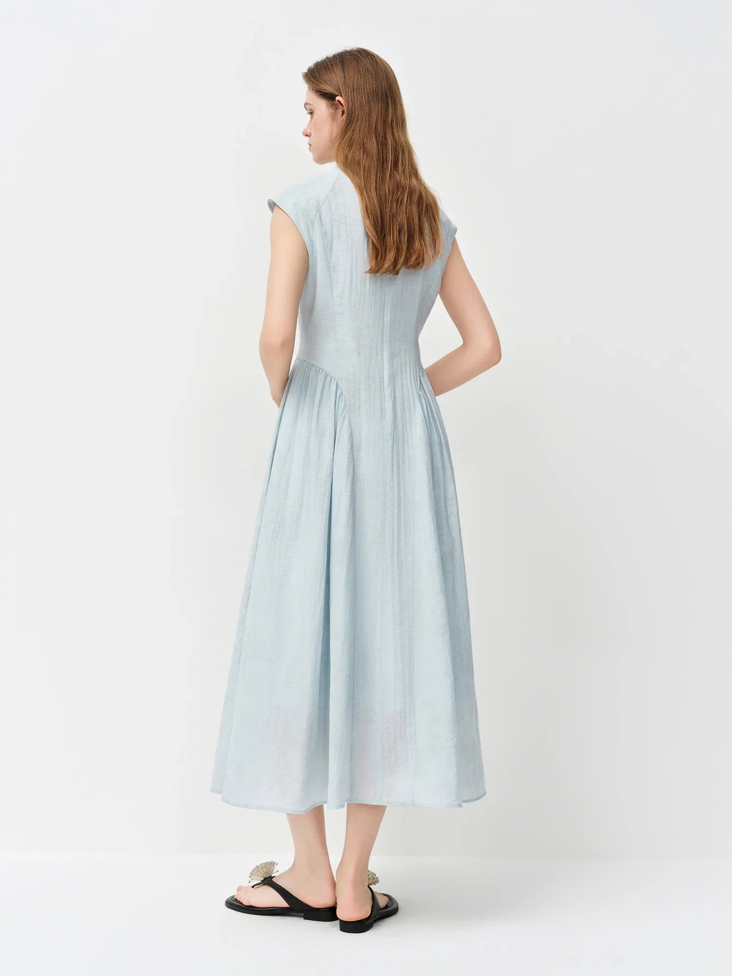 New Chinese Style Embroidery Slim-Fit Long Dress for Women 2026 Summer New Arrivals A-Line Waist-defining Skirt for Dates
