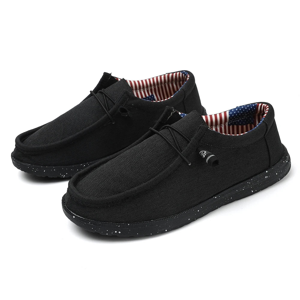 Plus Size Men's Solid Color Breathable Slip On Classic Loafer Shoes Comfy Casual Durable Lightweight Walking Shoes