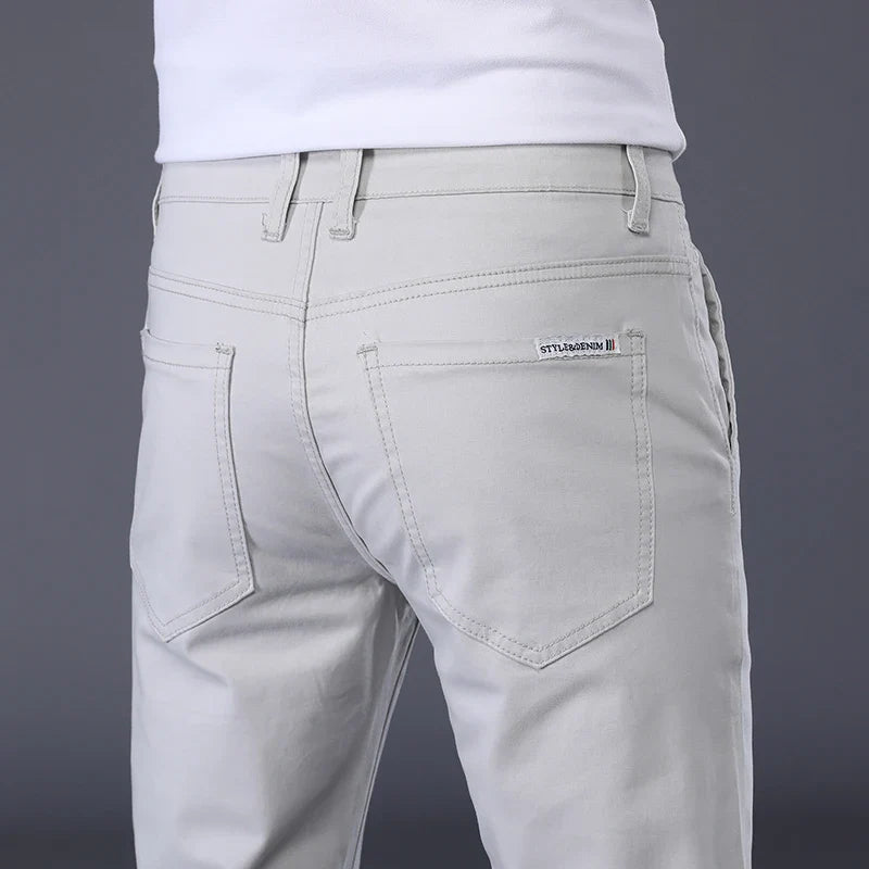 Thin Men's Casual Classic Straight Slim Fit Pants