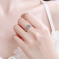 D VVS1 Moissanite Rings for Woman Engagement Wedding Jewely with GRA 925 Sterling Sliver Plated White Gold Diamond Ring
