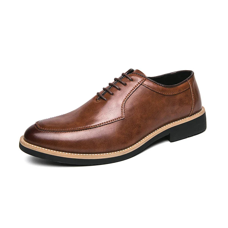 Hot Selling Pointed Dress Shoes Europe America Casual Versatile Men's Low Top Shoes High-end Banquet Office Men's Business Shoes