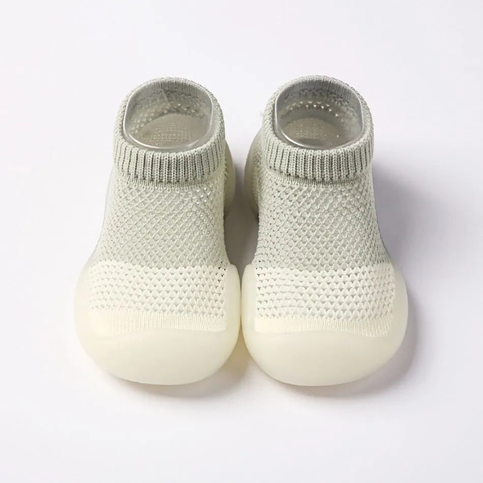 Toddler shoes breathable baby summer children soft bottom non-slip floor shoes and socks ice silk shoes socks thin mesh shoes