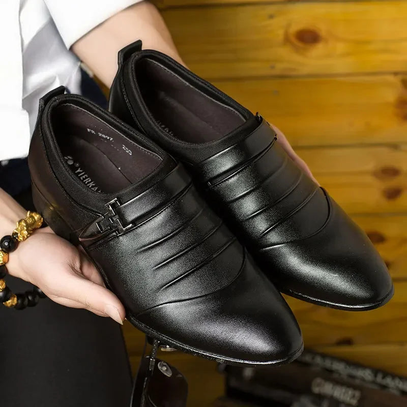 Stylish and Elegant Oxford Shoes Men Shoes Large Size Men Dress Shoes Leather Men Dress Loafers Men Slip on Men Shoes