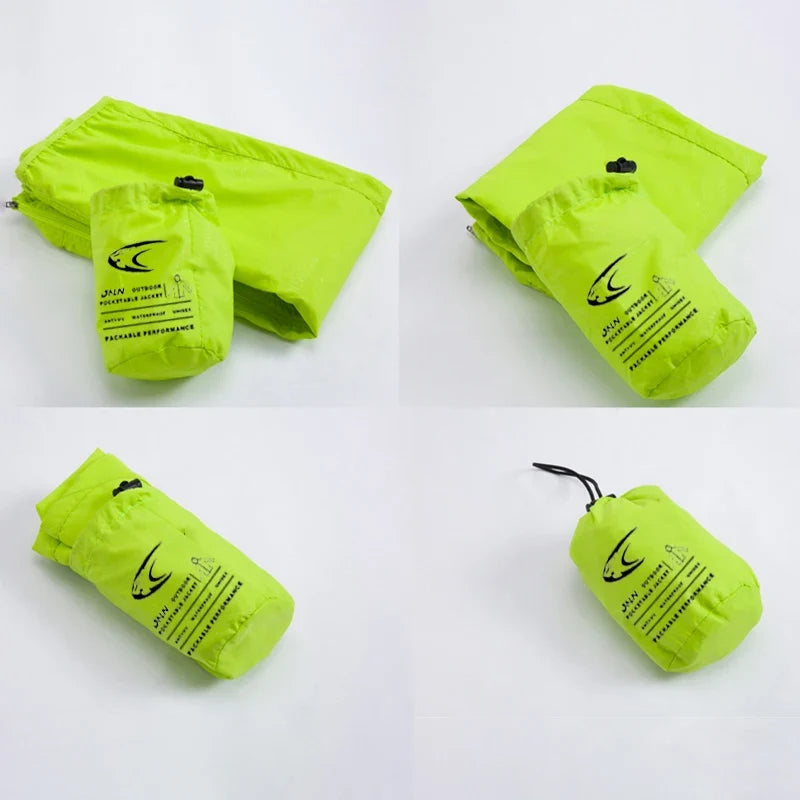 Men's Women's Waterproof Hiking Jackets Quick Dry Sun Protective Windbreaker Unisex Camping Climbing Outdoor Rain Coat