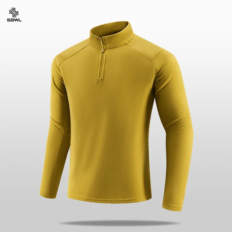 2025 High-quality outdoor sports Inner lining autumn/winter warm long-sleeved stand-up collar Tops running fitness jackets