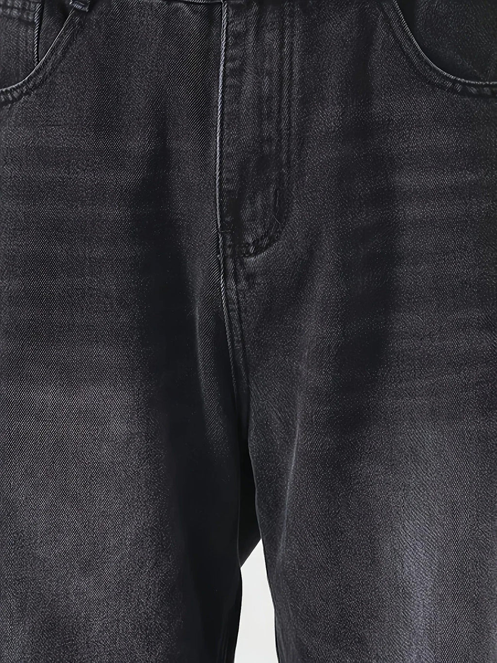 Men'S Skinny Fit Wide Leg Jeans, Men'S Stylish Comfy Denim Pants, Versatile For Four Seasons