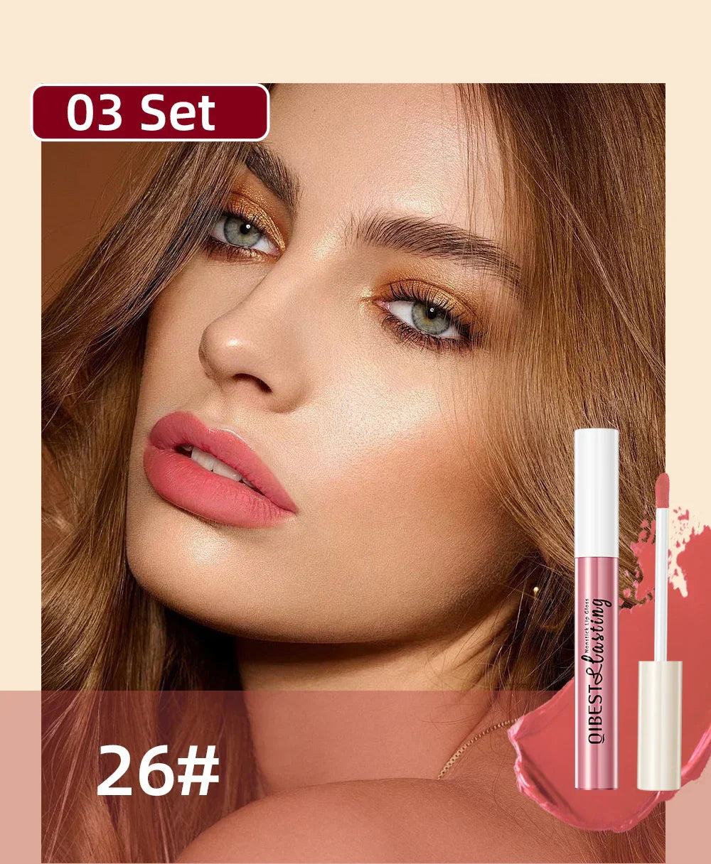 12 Colors Matte Liquid Lipstick Sets Lip Gloss Waterproof Long Lasting Sexy Red White Black Nude Lipgloss Makeup Sets
