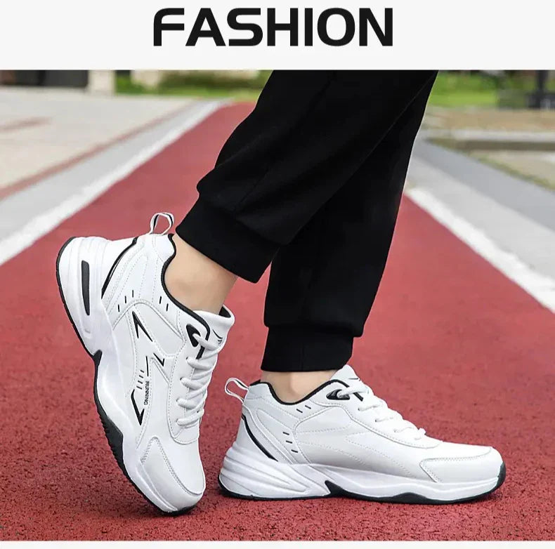 Chunky Sneaker for Men Thick Sole Versatile 2025 New Trend Mesh Lace Up Breathable Casual Sports Shoes Increased Soft Soles