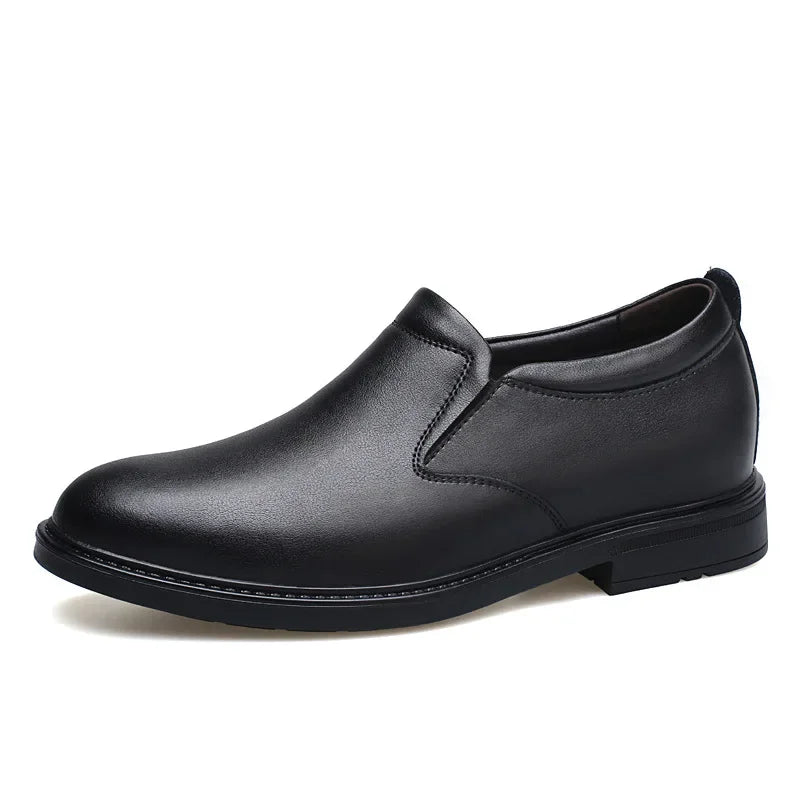 Men's Business Casual Shoes – Genuine Leather, Non-Slip Sole, Comfortable Fit, EU 40–48