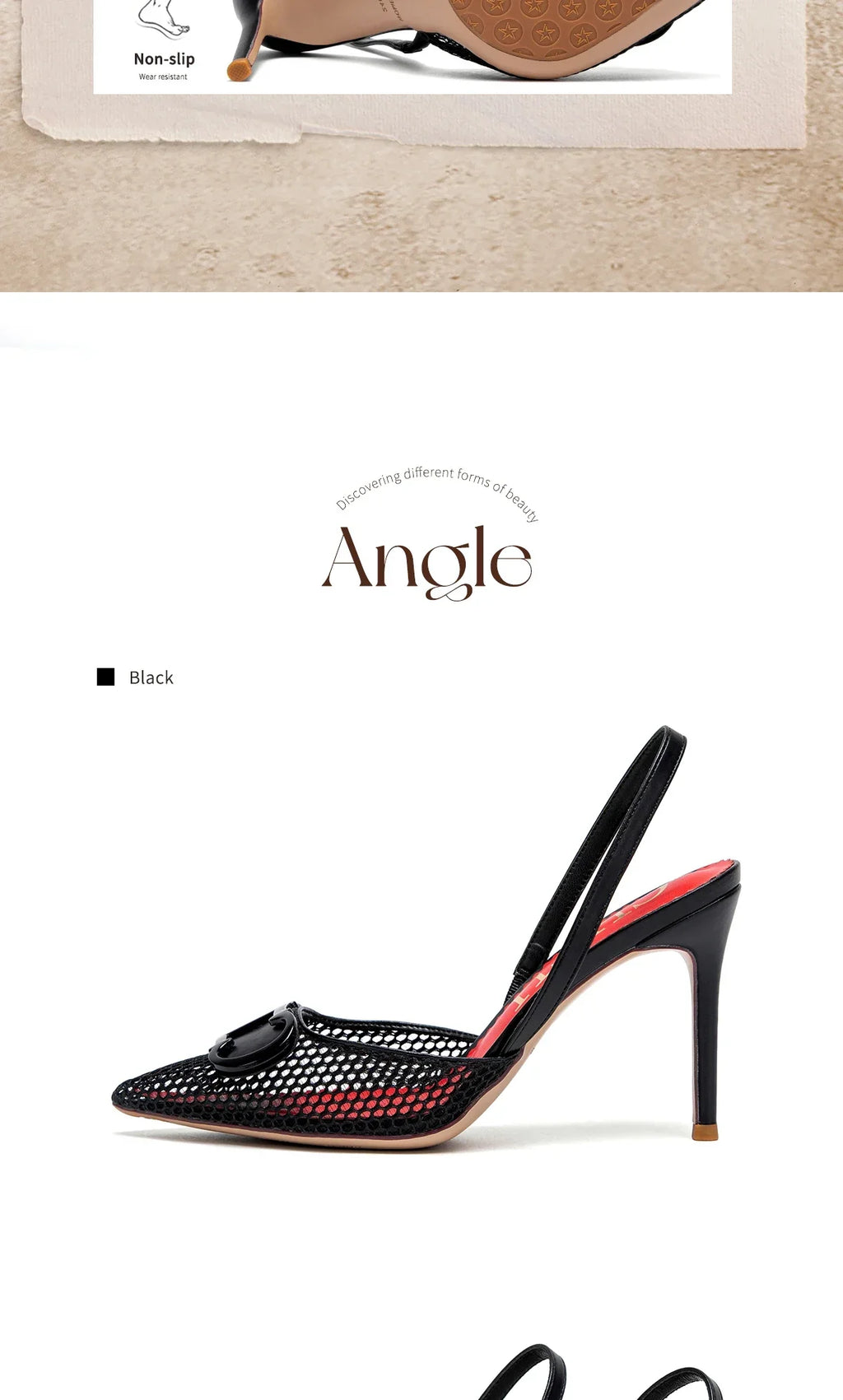 Women's High Heels 2025 Summer Breathable Mesh Black Business Sandals 9cm