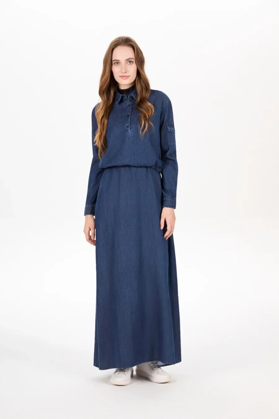 AW25 Denim set loose Shirt + slip dress Aline adjustable dress