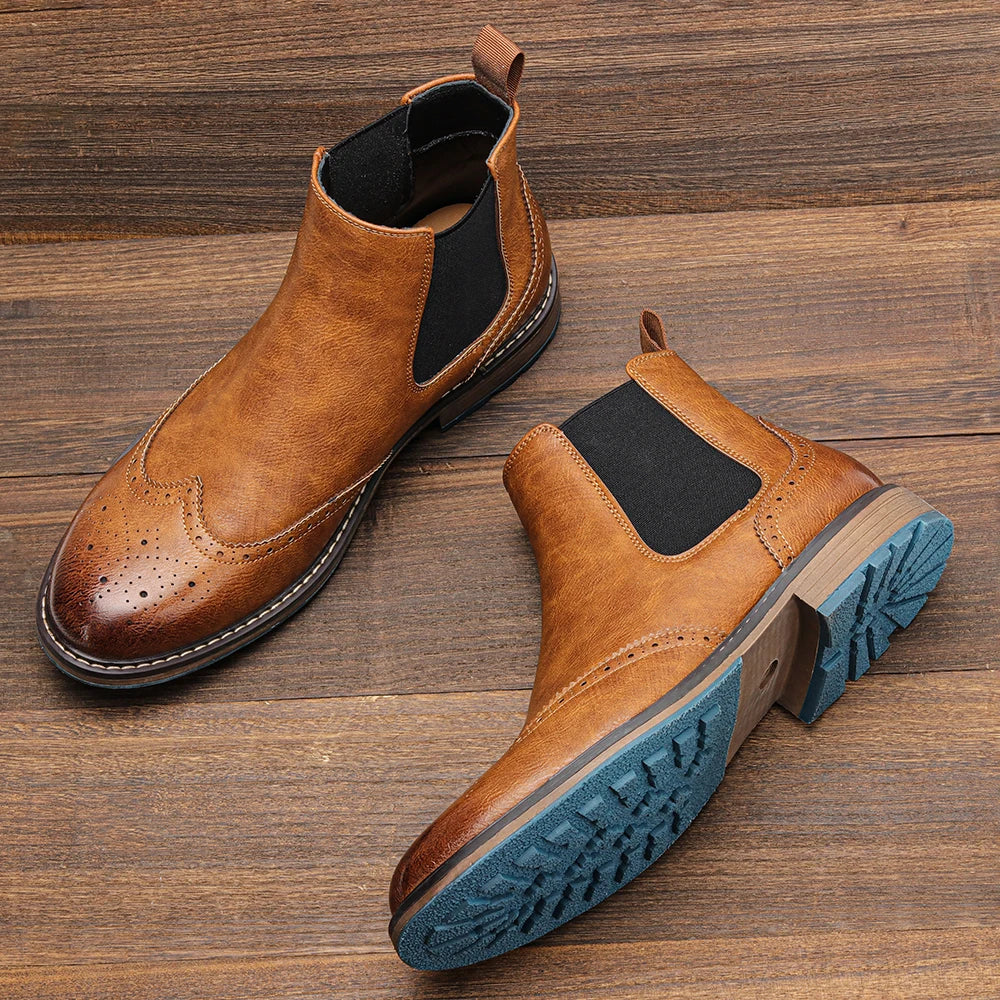 Brogue Chelsea Men Boots