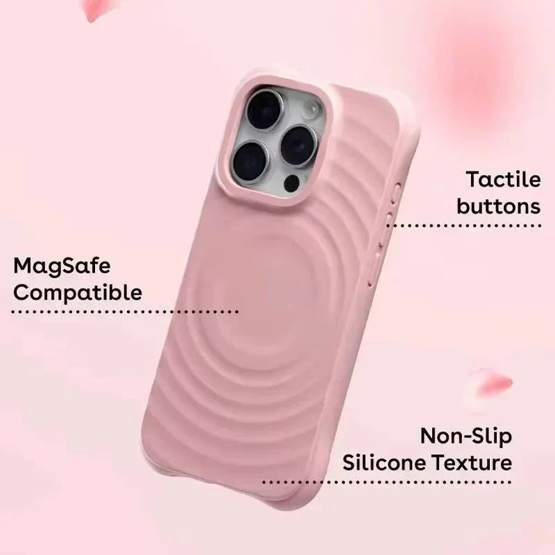 Magnetic Wireless Charging Phone Case For iPhone 16 Pro Max 17 Air 15 13 14 12 11 Pro Case Silicone For Magsafe Protection Cover