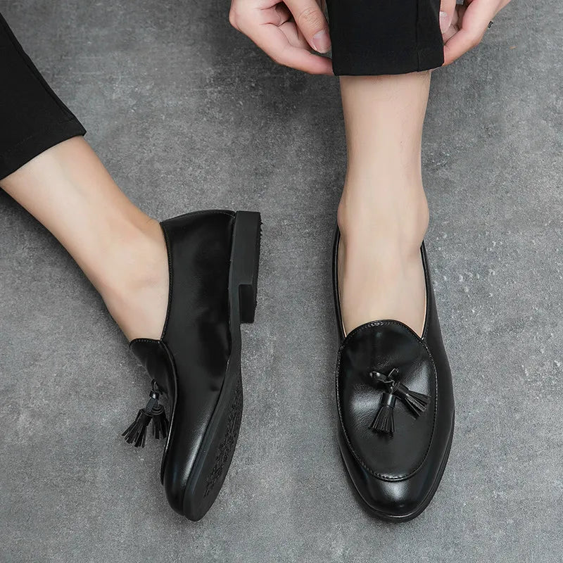 Men’s Tassel Loafers – Trendy Comfortable Slip-On Shoes for Office & Casual Wear