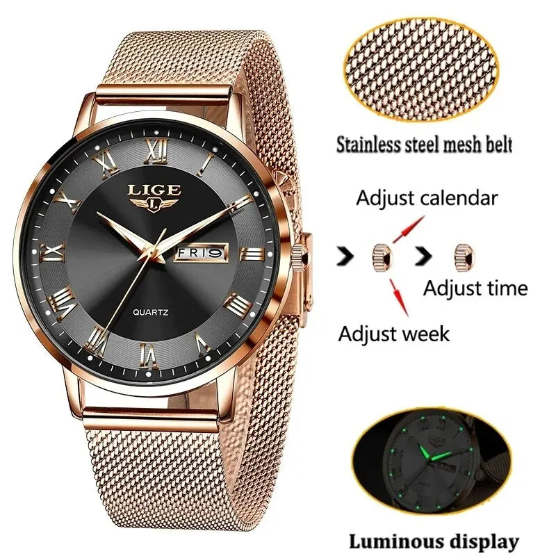 2024 New Watch Women Luxury Watches Ladies Creative Steel Women's Bracelet Watches Female Waterproof Clock Relogio Feminino