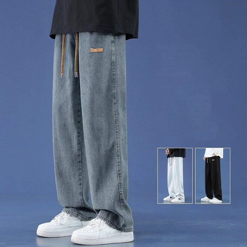 Men's Loose Straight Wide-leg Pants