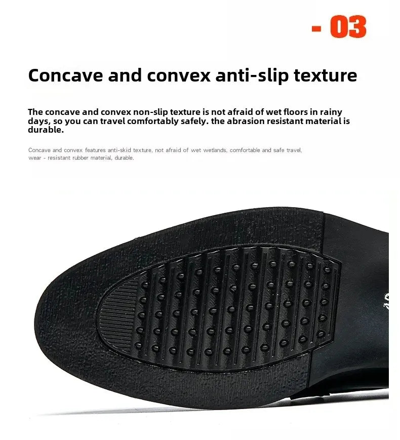 Men's Business Casual Shoes Autumn British Style Pointed Toe Formal Leather Shoes Easy to Wear Black Suit Wedding Shoes